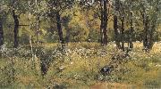 Ivan Shishkin The lawn in the forest oil painting artist